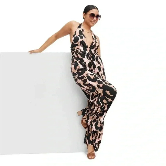 NWT Women's Halter Leopard Neutral
Jumpsuit - DVF for Target XXL - Picture 1 of 7